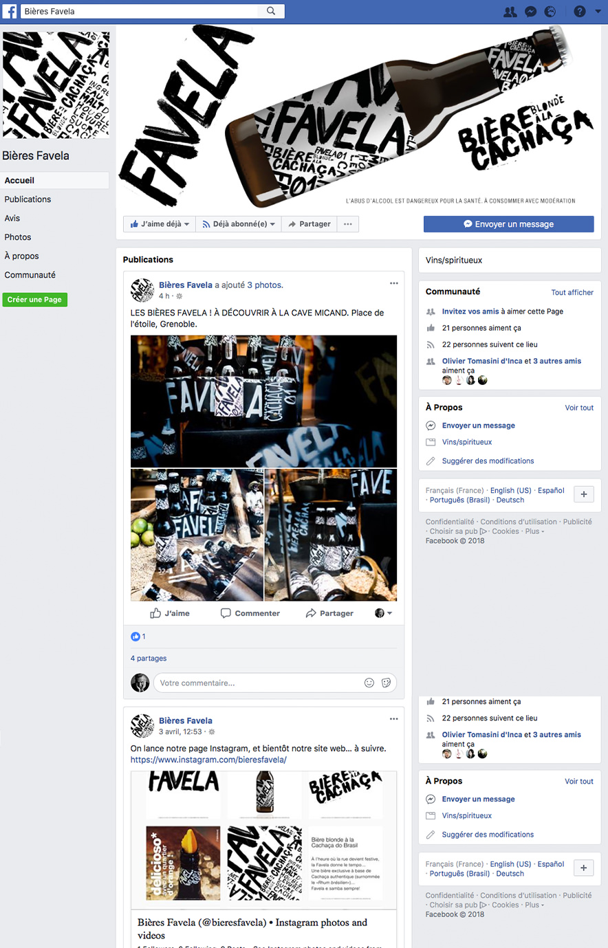 Facebookm Bieres Favela